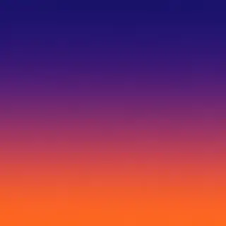 A sunset sky gradient on a flat surface from #FF6B35 (orange