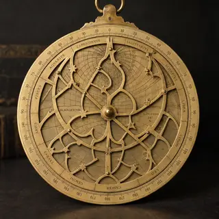 A medieval astrolabe with accurate rete, tympan, and engrave
