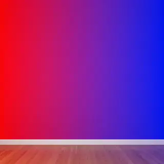 A smooth gradient on a wall going from #FF0000 (red) on the 