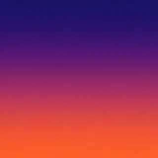 A sunset sky gradient on a flat surface from #FF6B35 (orange
