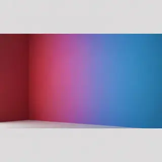 A smooth gradient on a wall going from #FF0000 (red) on the 