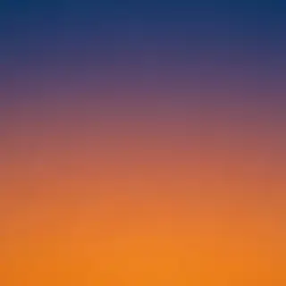 A sunset sky gradient on a flat surface from #FF6B35 (orange
