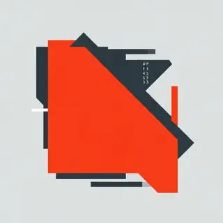 A graphic design composition with background #FAFAFA (near-w