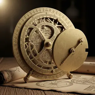 A medieval astrolabe with accurate rete, tympan, and engrave