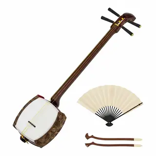 A traditional Japanese shamisen instrument with accurate thr