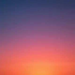 A sunset sky gradient on a flat surface from #FF6B35 (orange