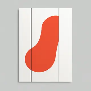 A graphic design composition with background #FAFAFA (near-w