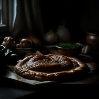 A food photograph shot from above at 35mm f/2.8 with natural