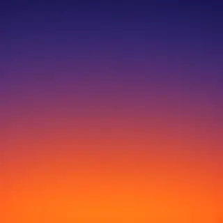 A sunset sky gradient on a flat surface from #FF6B35 (orange